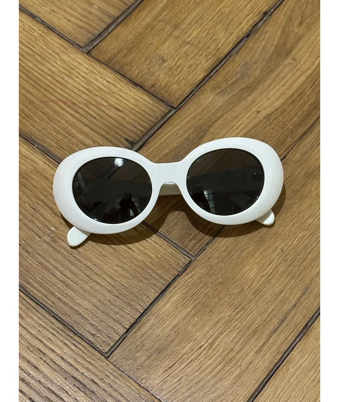 ACNE STUDIOS Белые пластиковые солнцезащитные очки, фото 5