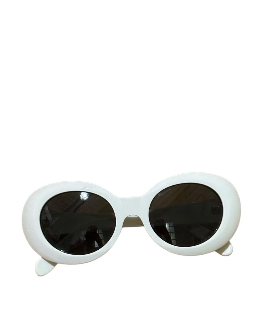 ACNE STUDIOS Белые пластиковые солнцезащитные очки, фото 1