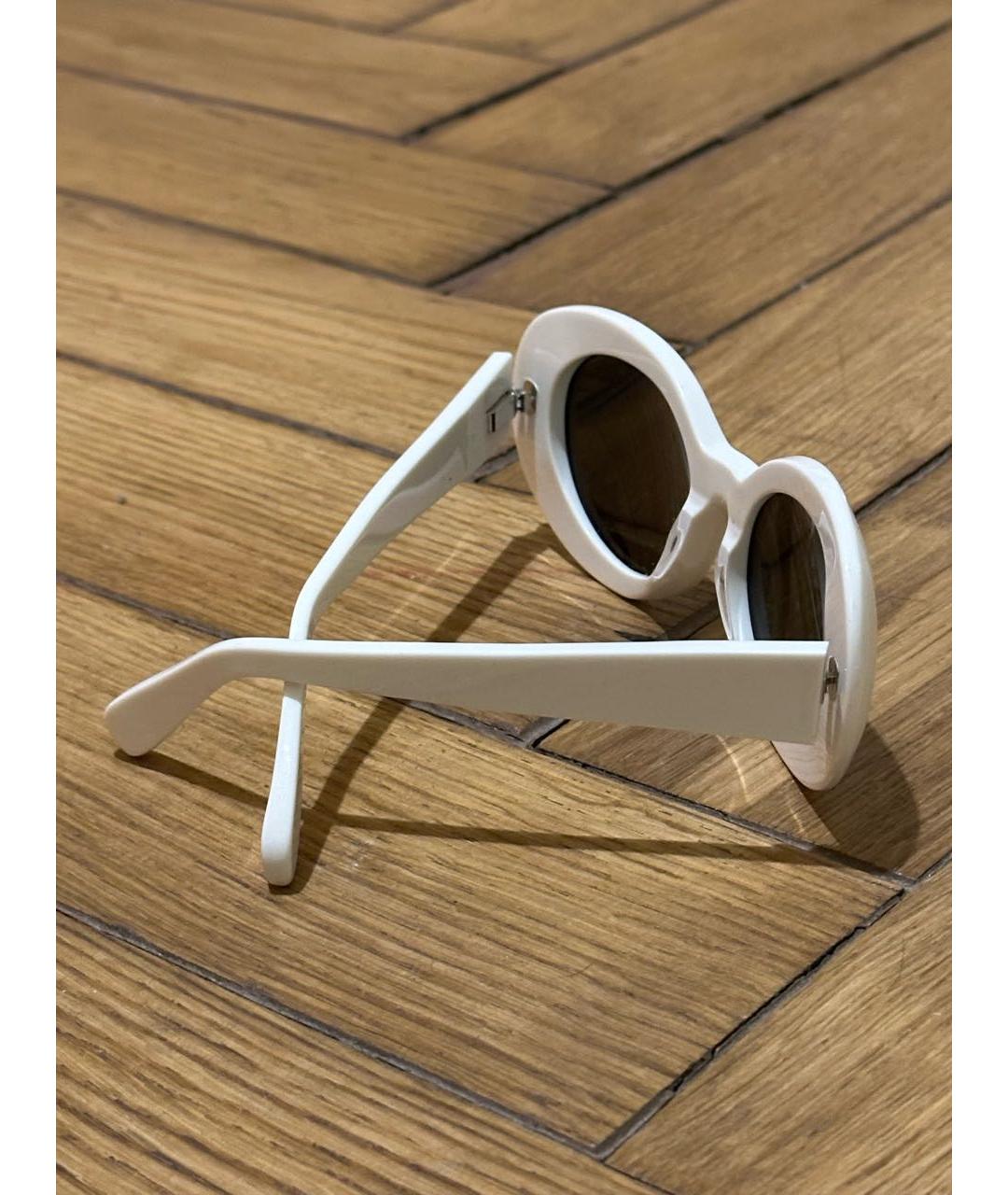 ACNE STUDIOS Белые пластиковые солнцезащитные очки, фото 2