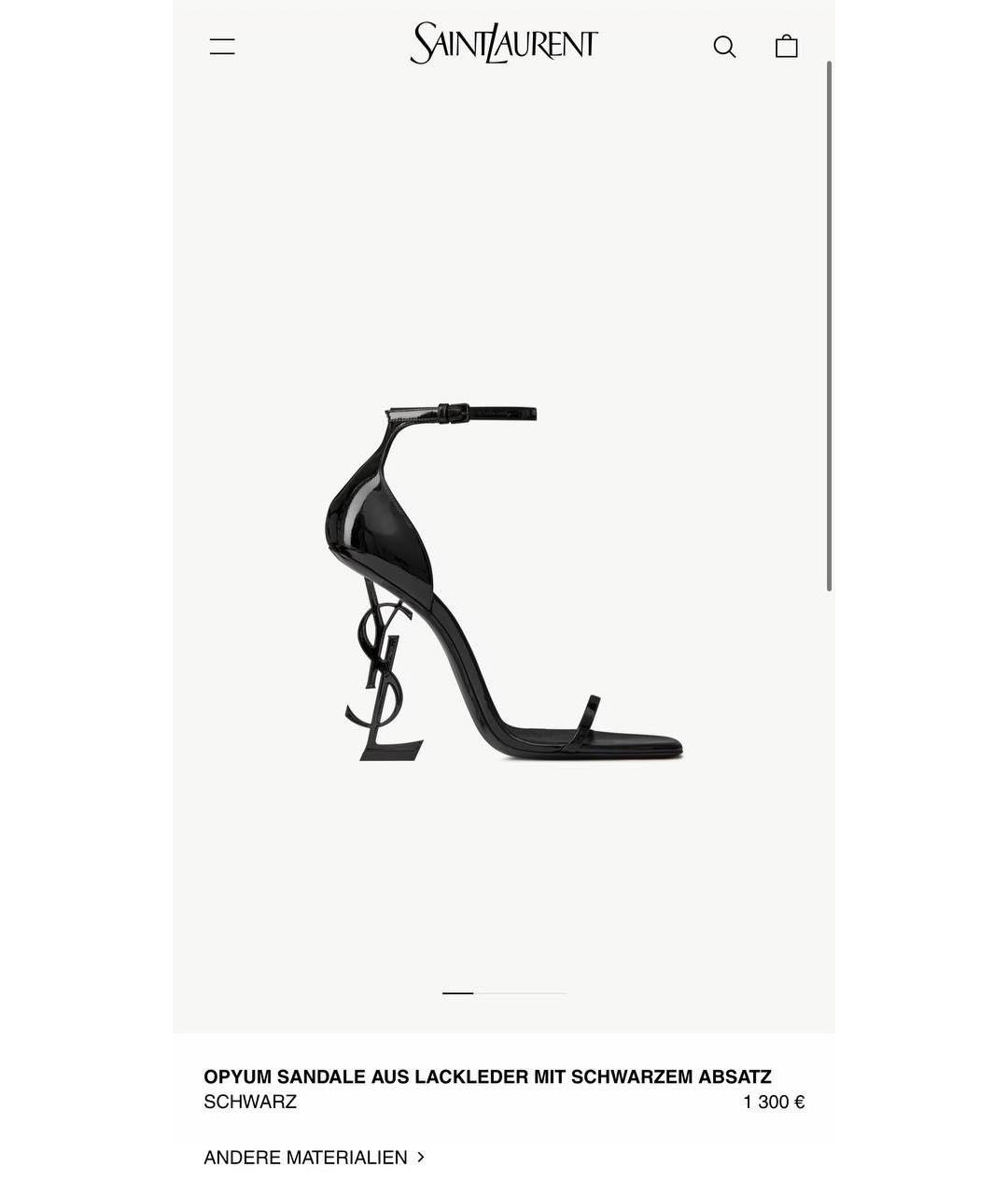 SAINT LAURENT Черные туфли из лакированной кожи, фото 9