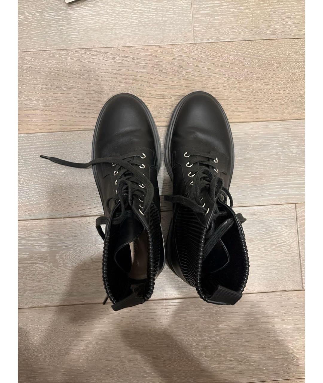 GIANVITO ROSSI Черные кожаные ботинки, фото 2