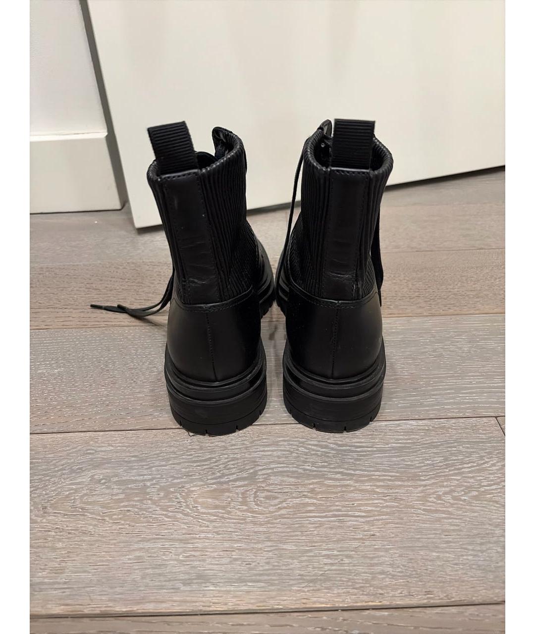 GIANVITO ROSSI Черные кожаные ботинки, фото 4
