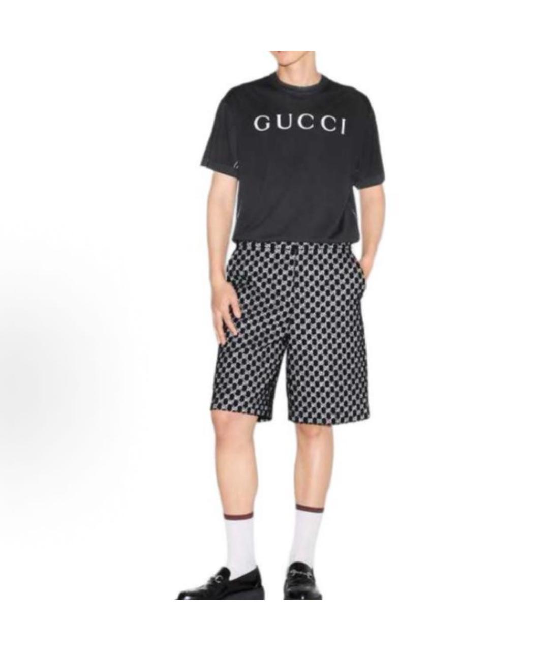GUCCI Черная футболка, фото 3