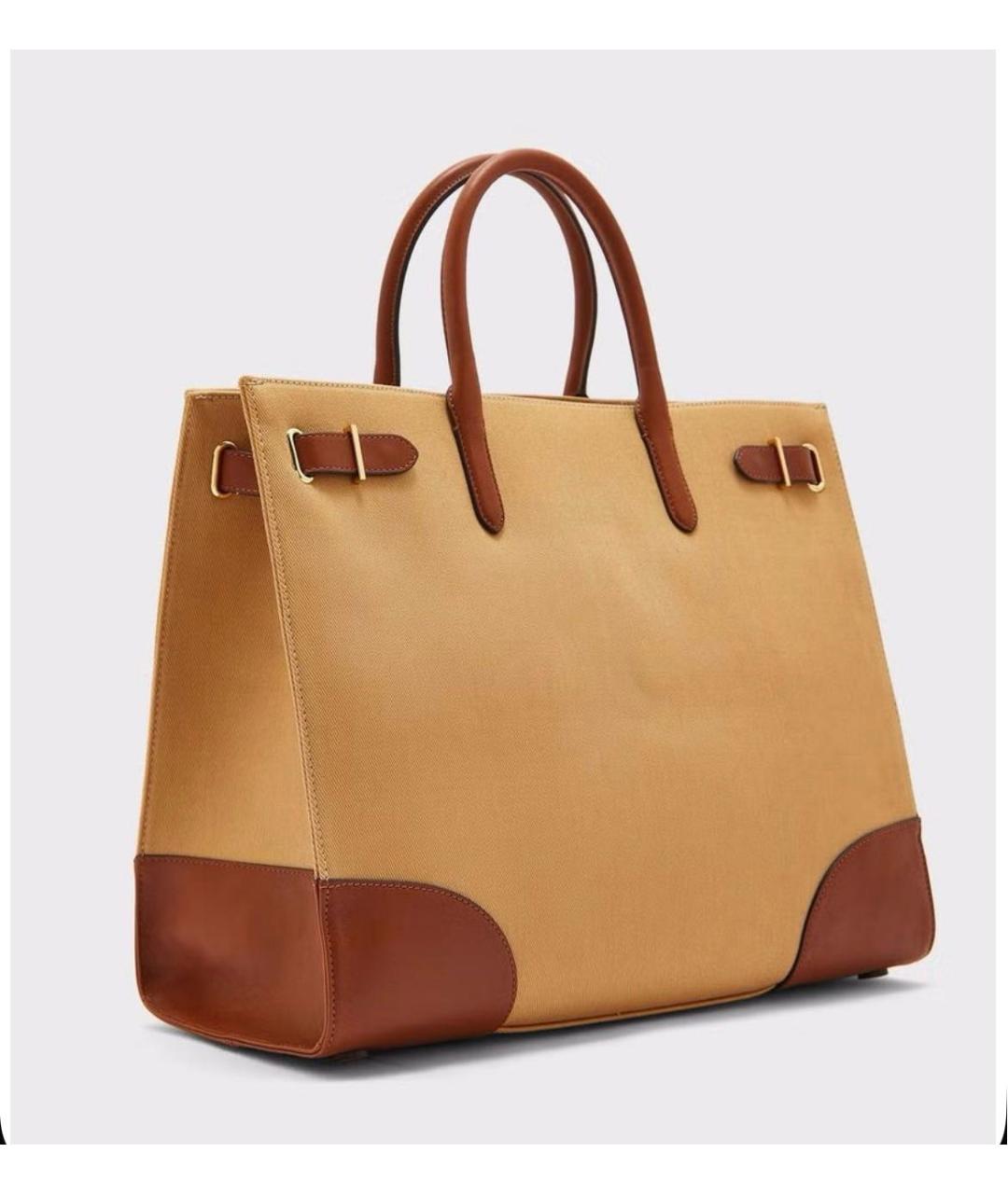 RALPH LAUREN Коричневая сумка тоут, фото 2