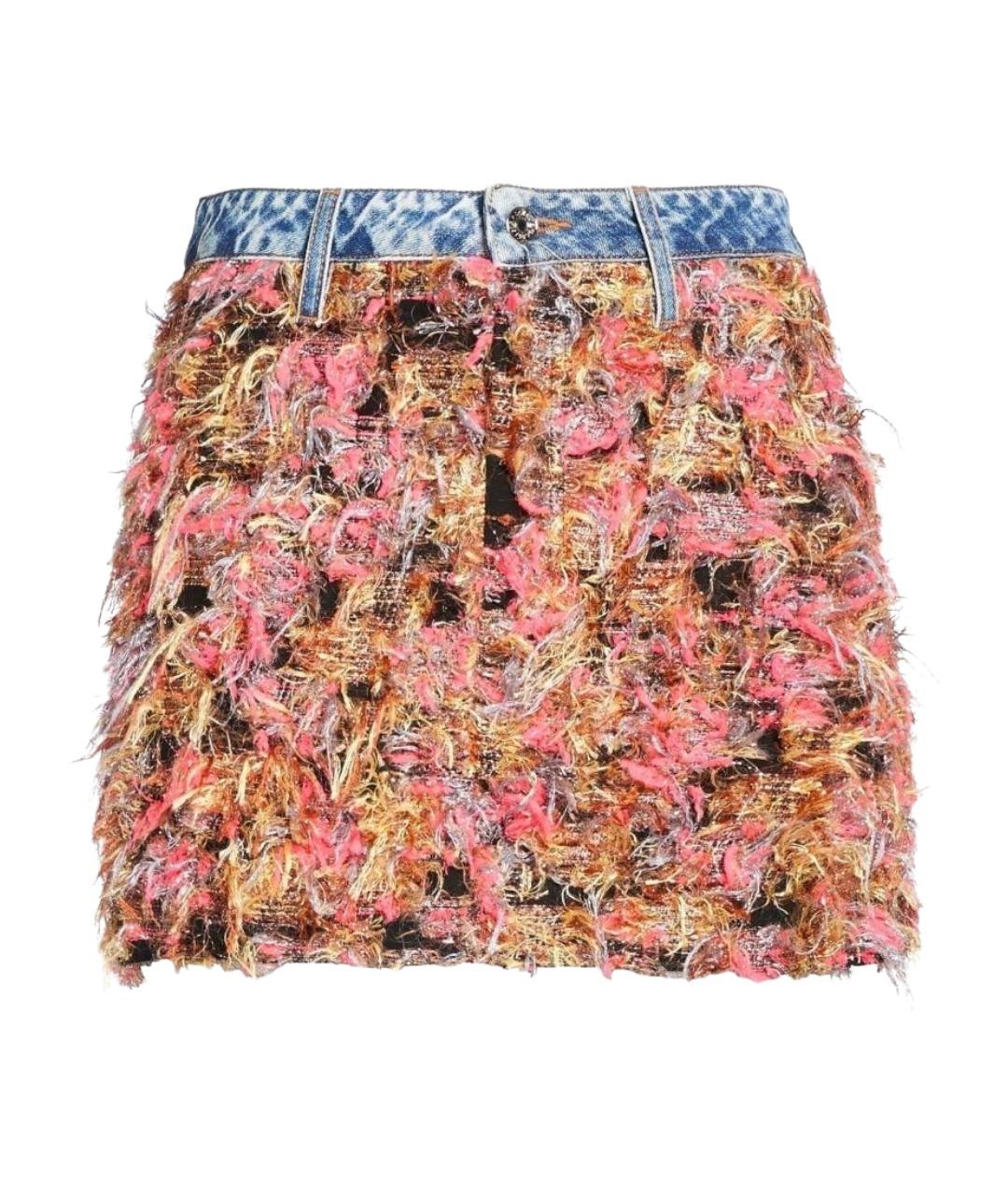 DOLCE&GABBANA Мульти вискозная юбка мини, фото 1