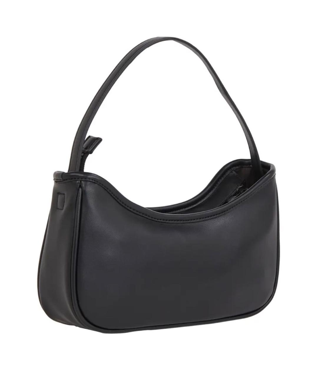 CALVIN KLEIN Черная сумка с короткими ручками из искусственной кожи, фото 2