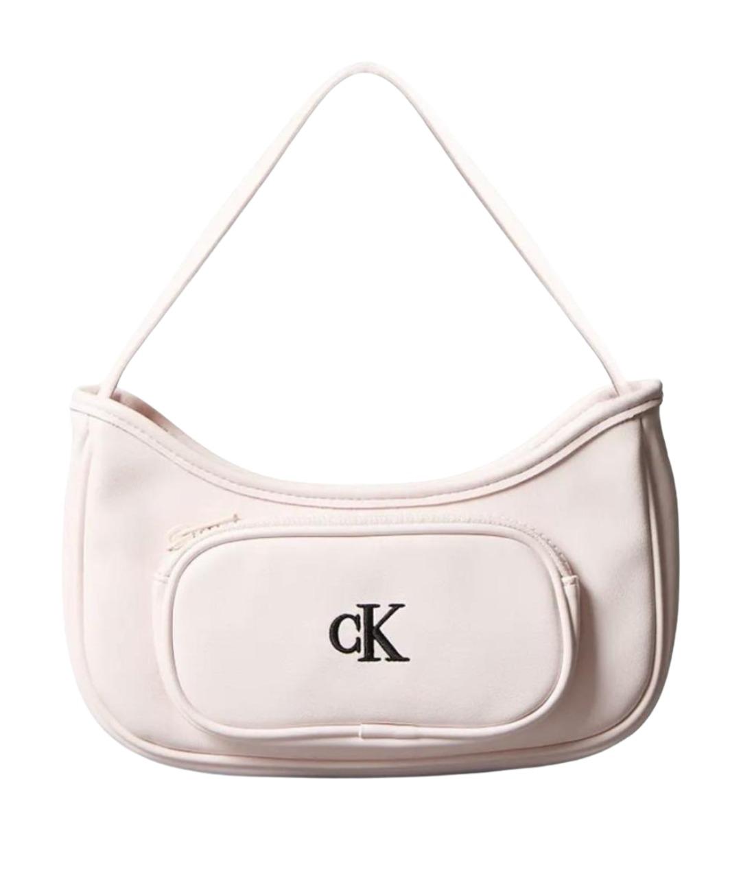 CALVIN KLEIN Розовая сумка с короткими ручками из искусственной кожи, фото 1