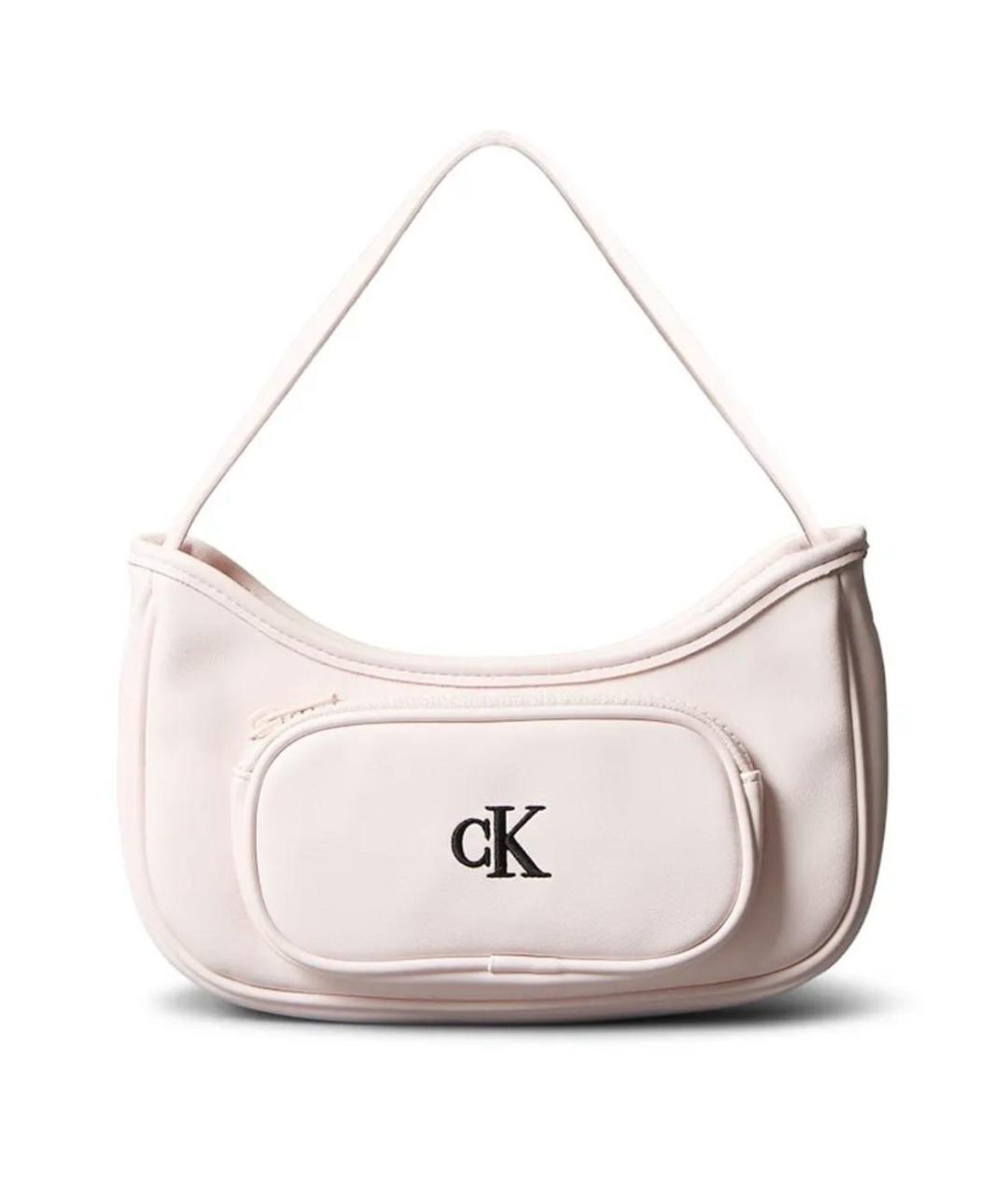 CALVIN KLEIN Розовая сумка с короткими ручками из искусственной кожи, фото 4