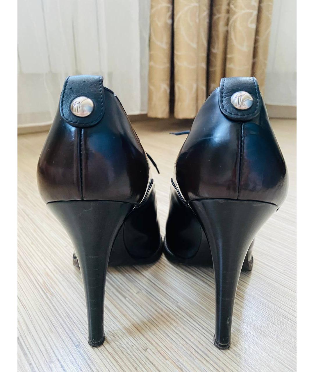 GIUSEPPE ZANOTTI DESIGN Коричневые ботильоны из лакированной кожи, фото 7