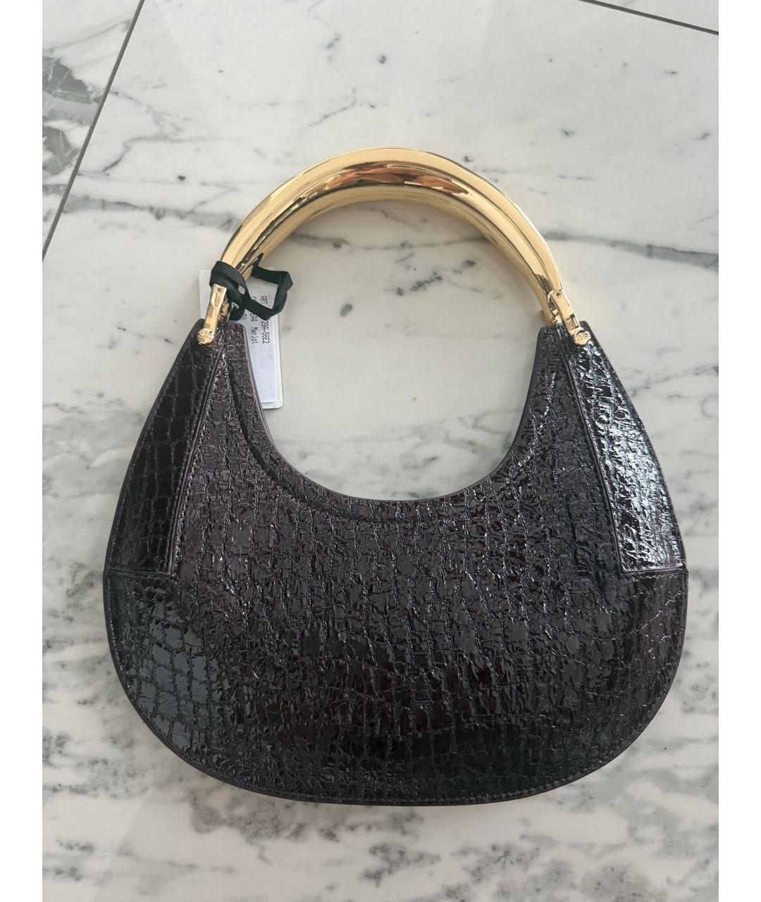 ELISABETTA FRANCHI Бордовая сумка с короткими ручками из искусственной кожи, фото 3