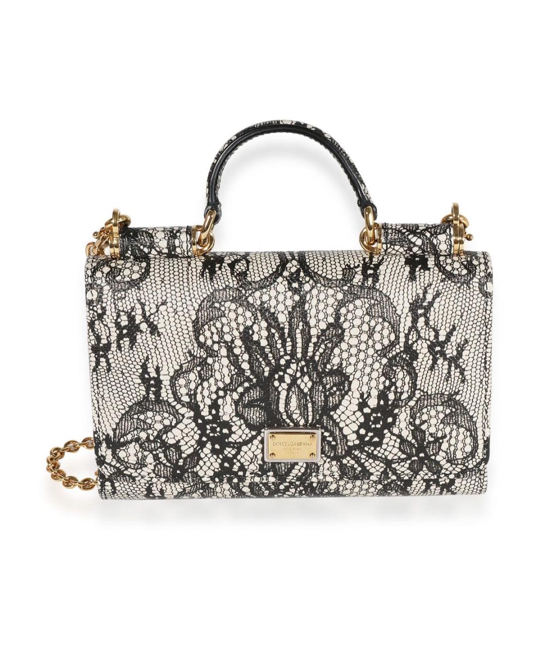 DOLCE&GABBANA Бежевая кожаная сумка через плечо, фото 5