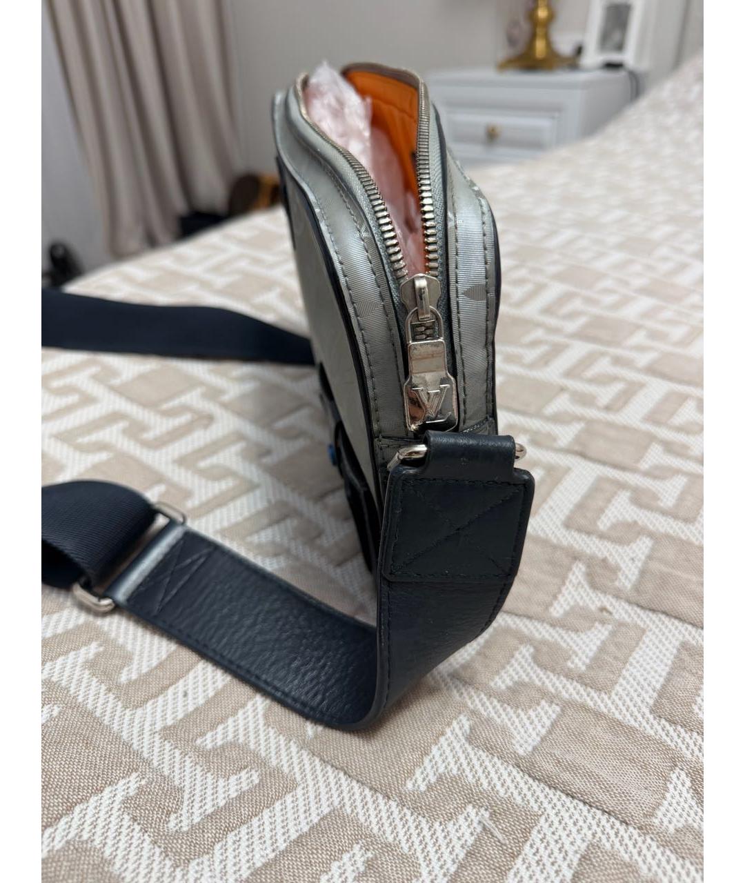 LOUIS VUITTON Голубая сумка на плечо, фото 3