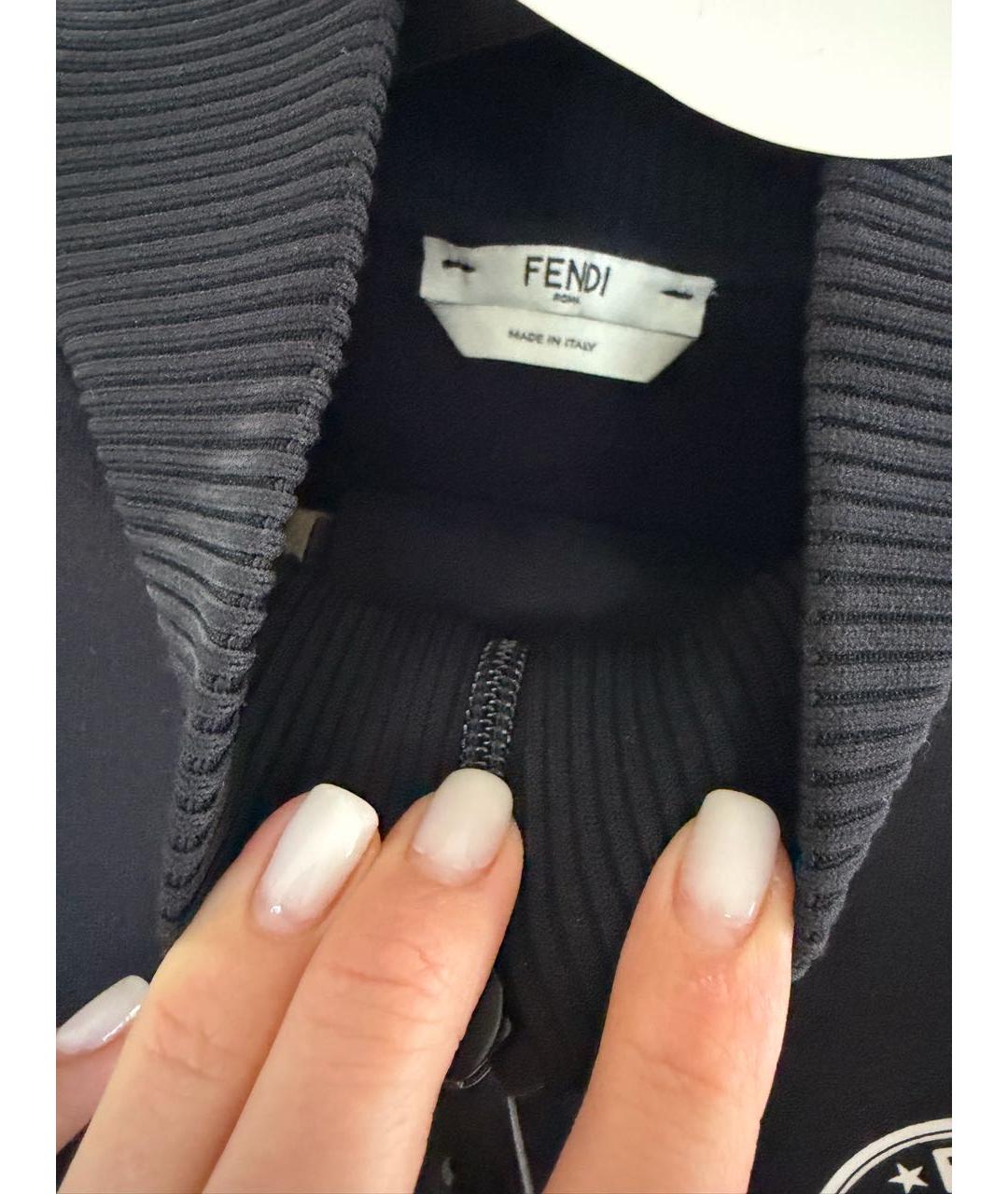 FENDI Черный хлопковый спортивные костюмы, фото 3