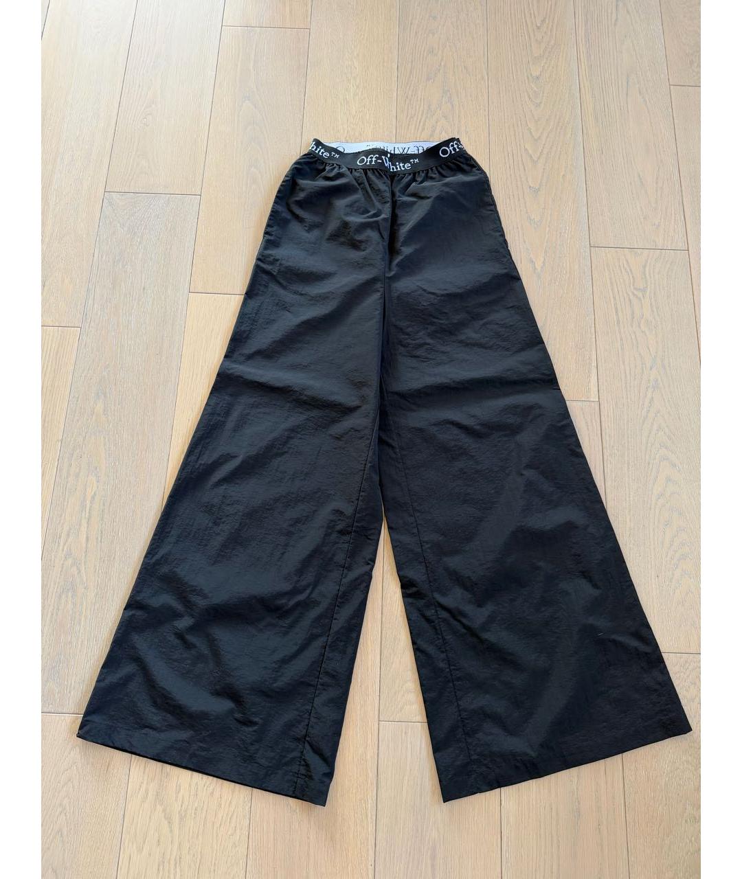 OFF-WHITE Черные брюки широкие, фото 4