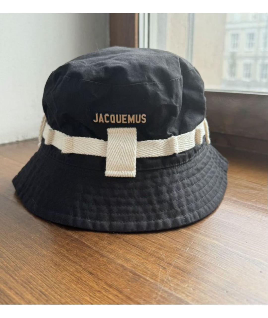 JACQUEMUS Черная хлопковая панама, фото 2