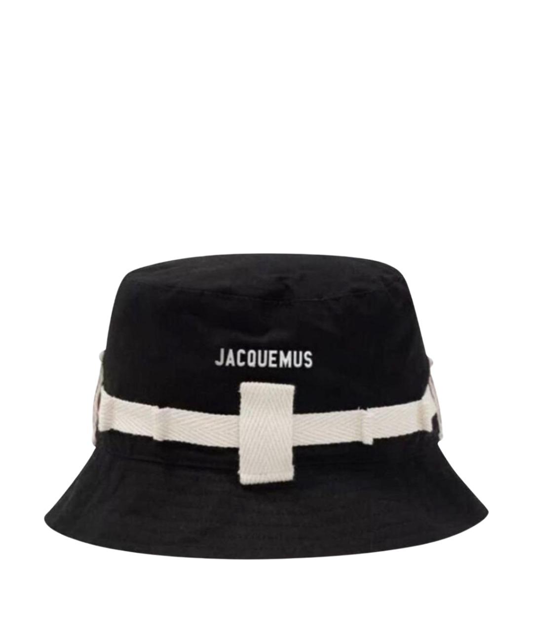 JACQUEMUS Черная хлопковая панама, фото 1