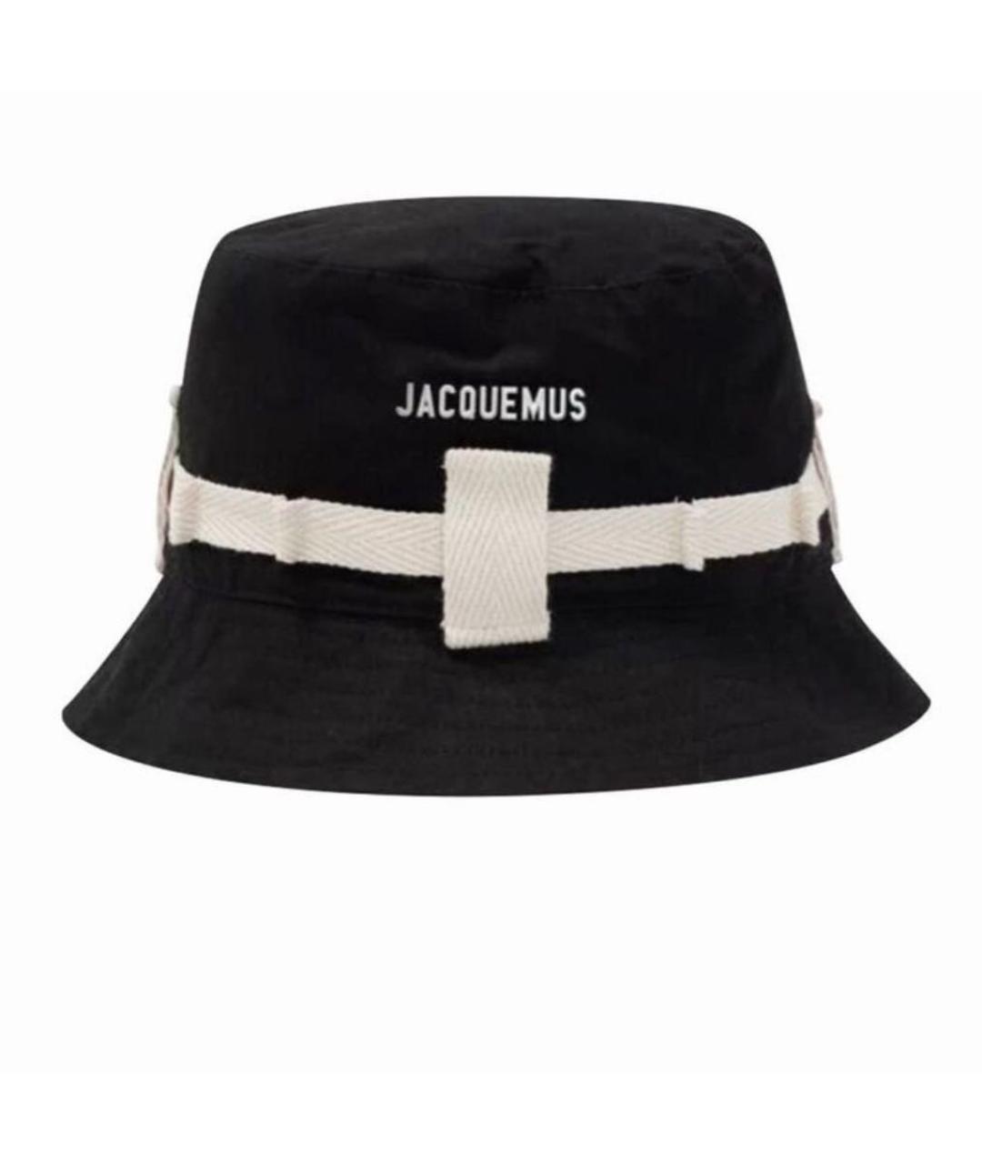 JACQUEMUS Черная хлопковая панама, фото 4