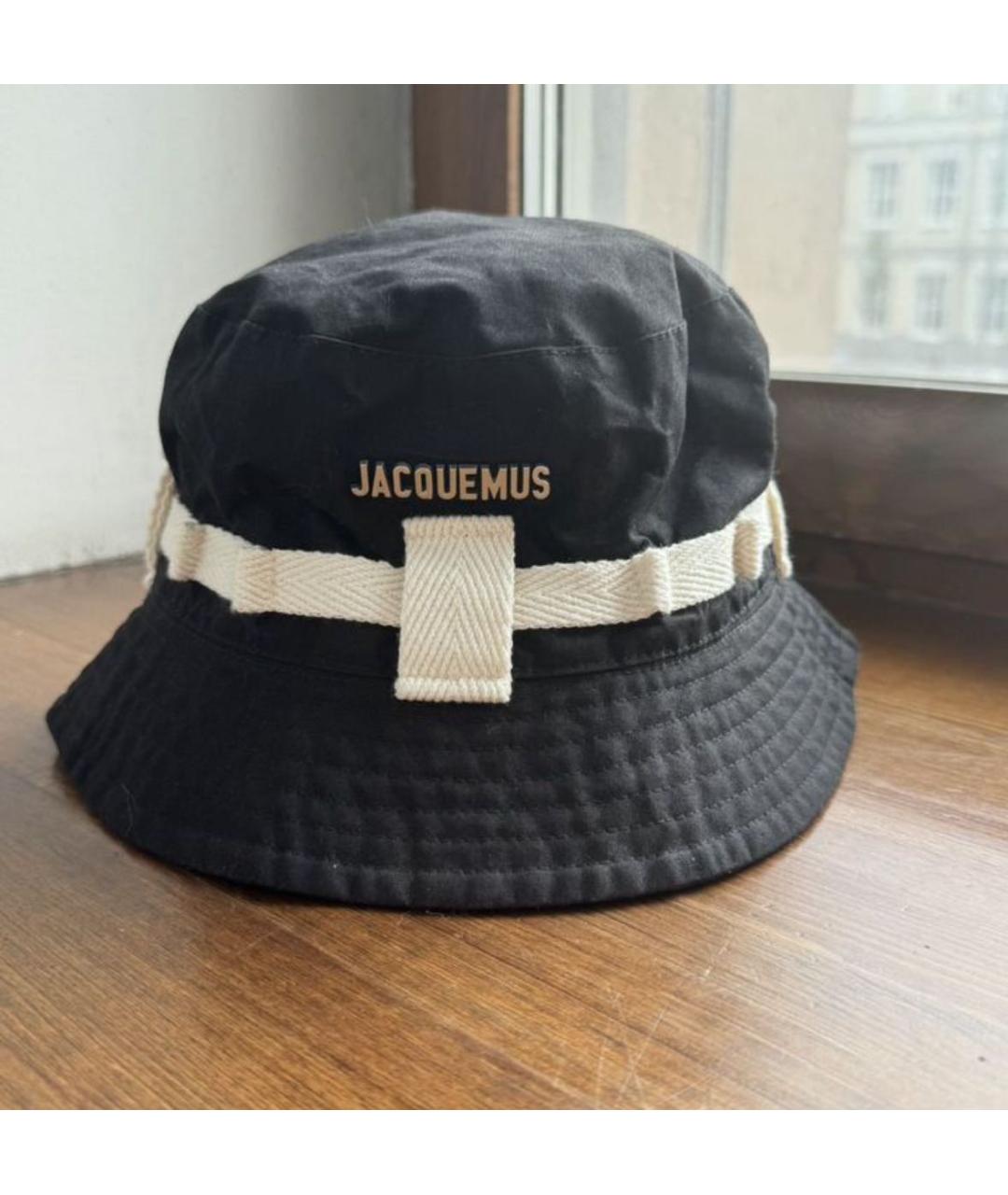 JACQUEMUS Черная хлопковая шляпа, фото 2