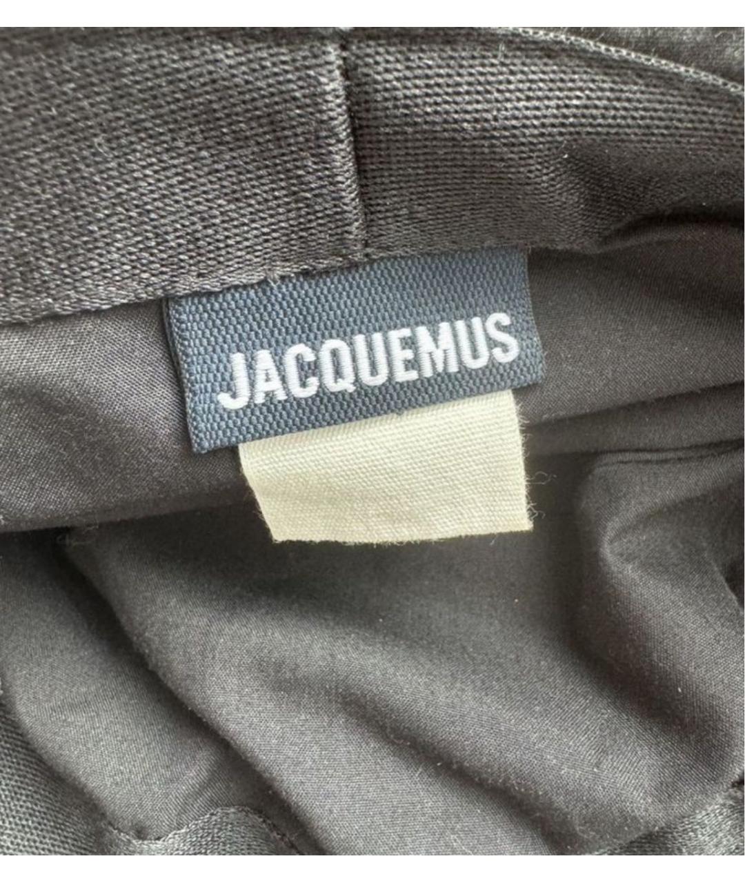 JACQUEMUS Черная хлопковая шляпа, фото 3