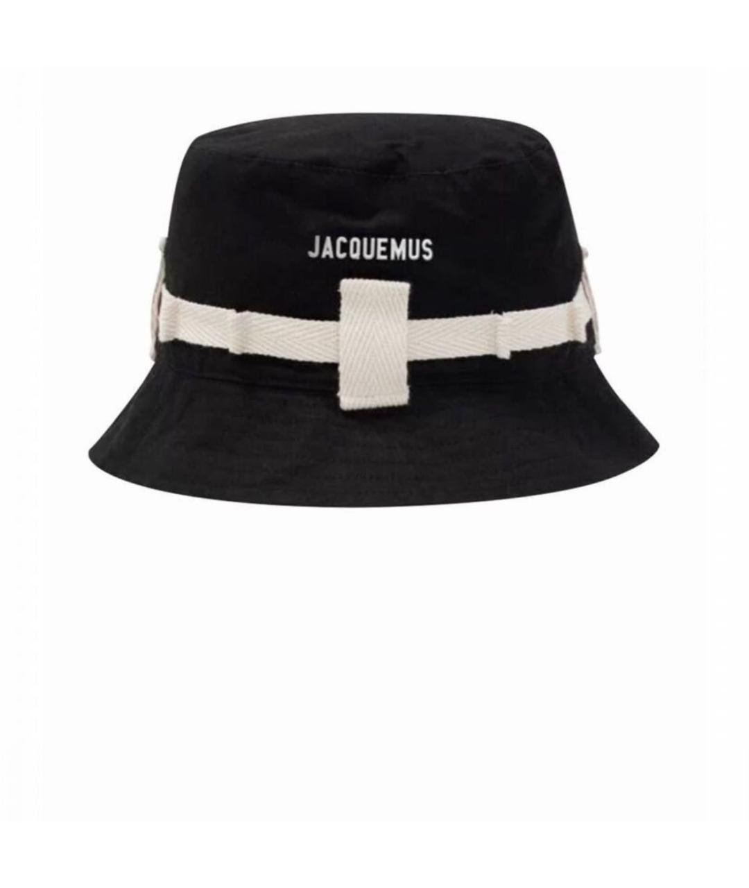 JACQUEMUS Черная хлопковая шляпа, фото 4