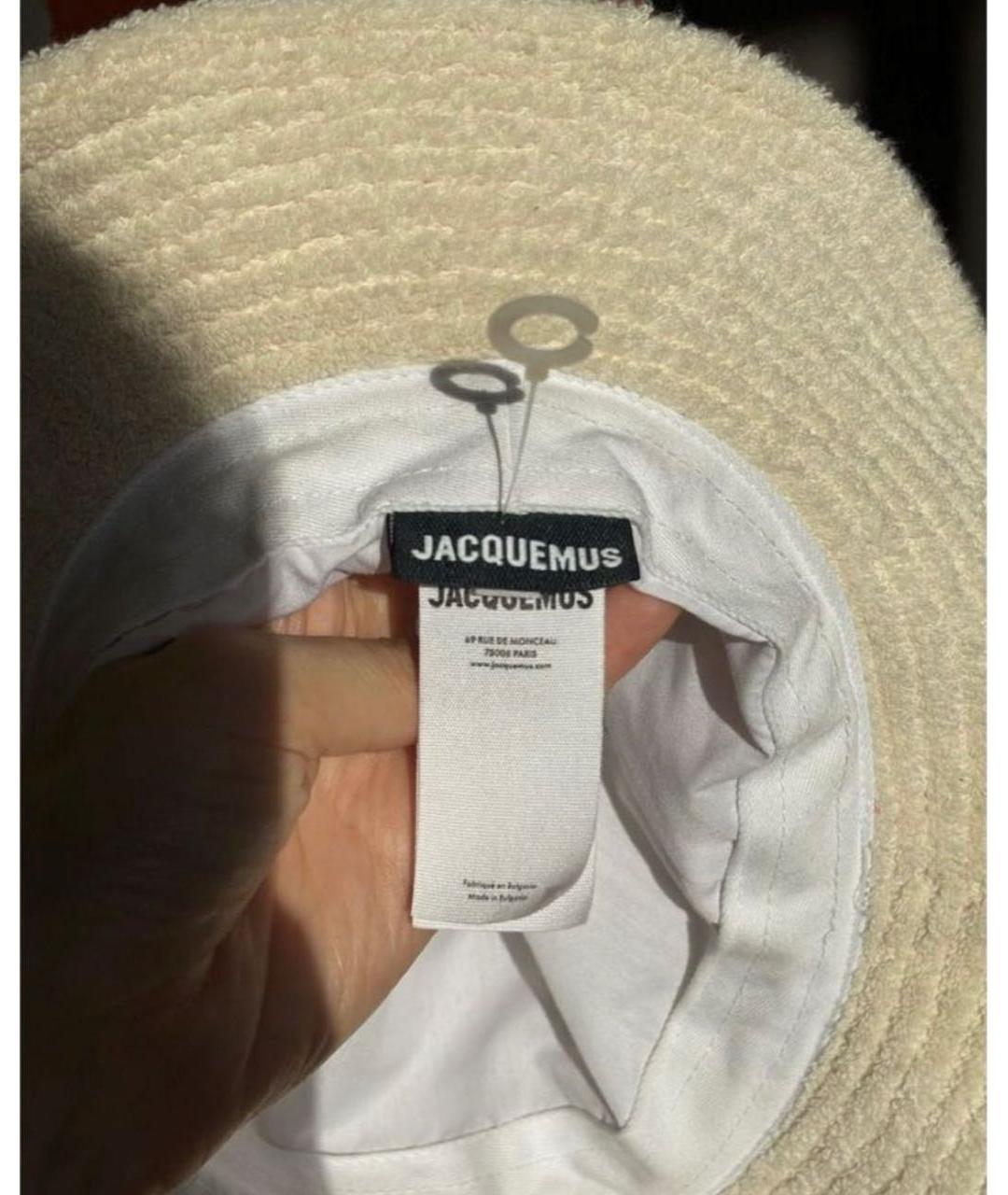 JACQUEMUS Бежевая хлопковая панама, фото 3