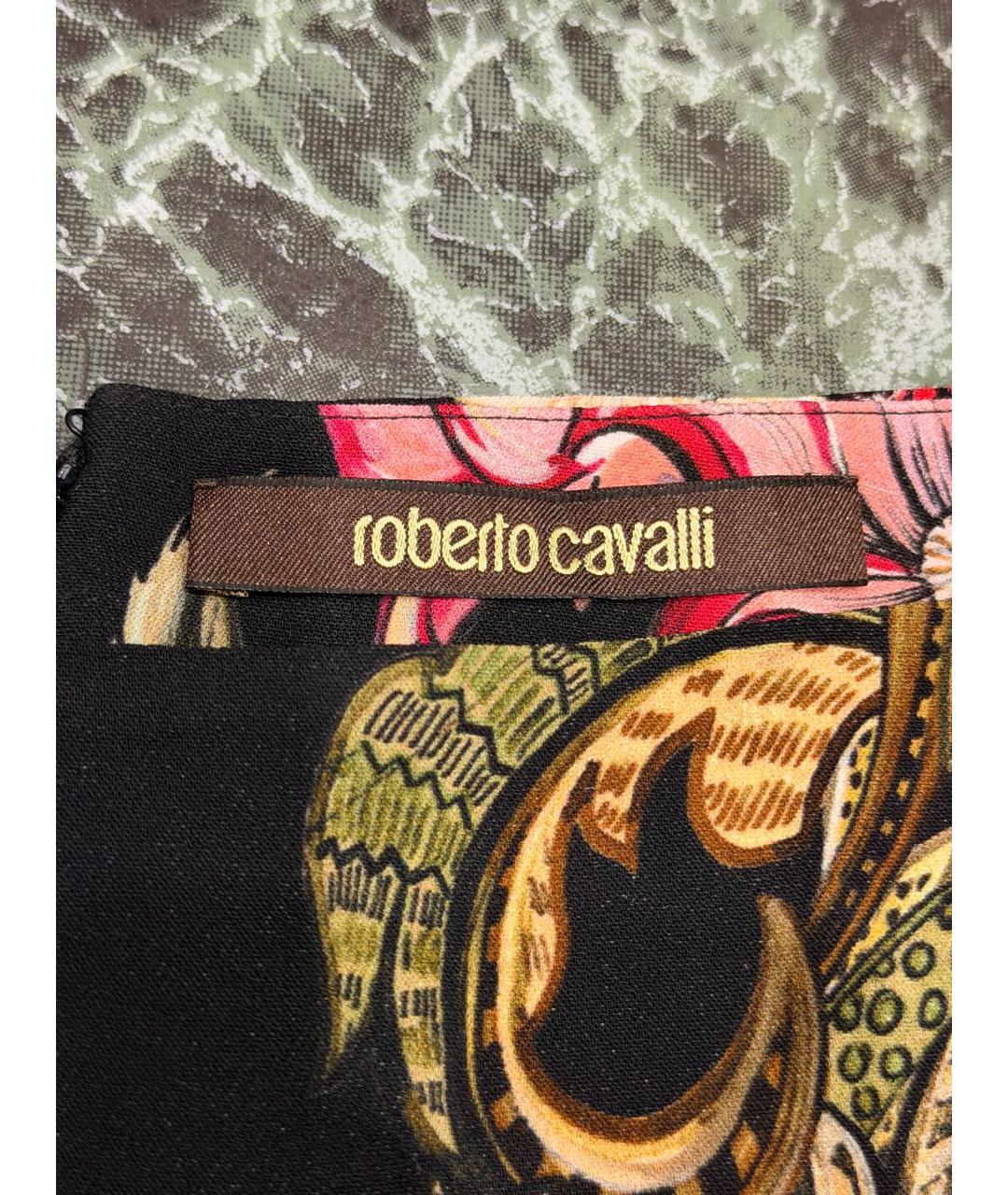 ROBERTO CAVALLI Мульти вискозная юбка миди, фото 2