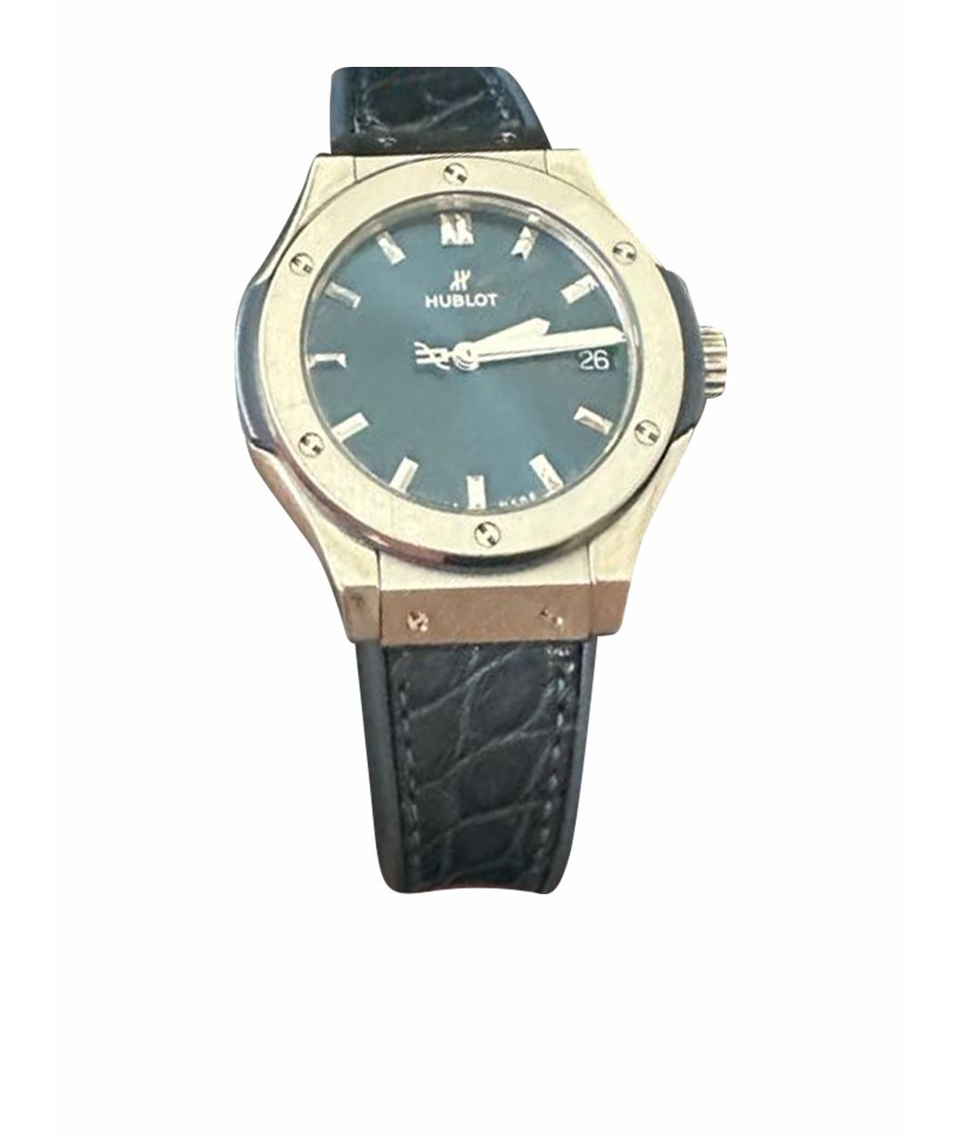 HUBLOT Темно-синие титановые часы, фото 1