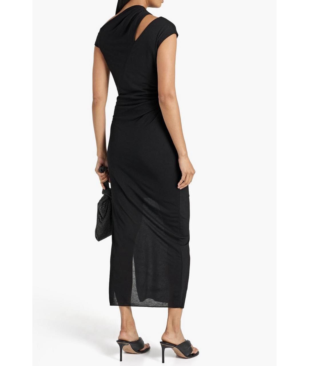 HELMUT LANG Черное повседневное платье, фото 4