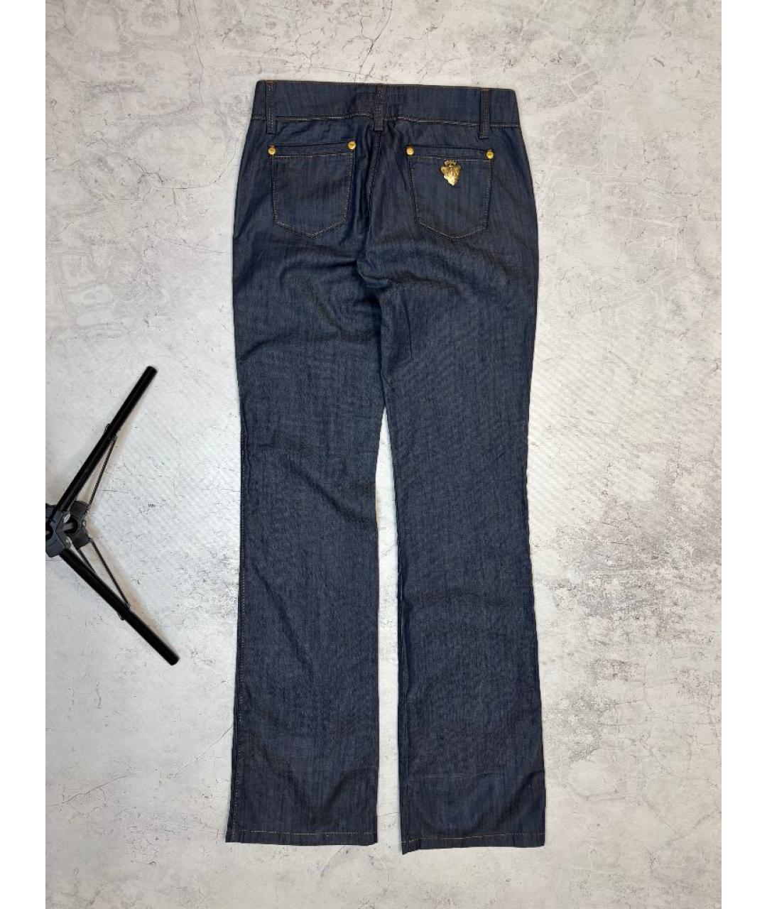 GUCCI Антрацитовые хлопковые прямые джинсы, фото 2