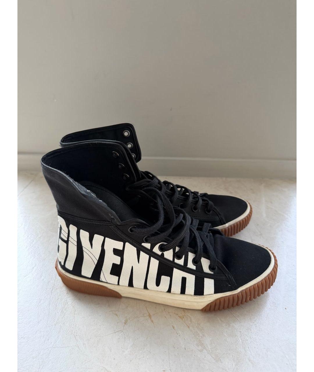 GIVENCHY Черные текстильные кеды, фото 5