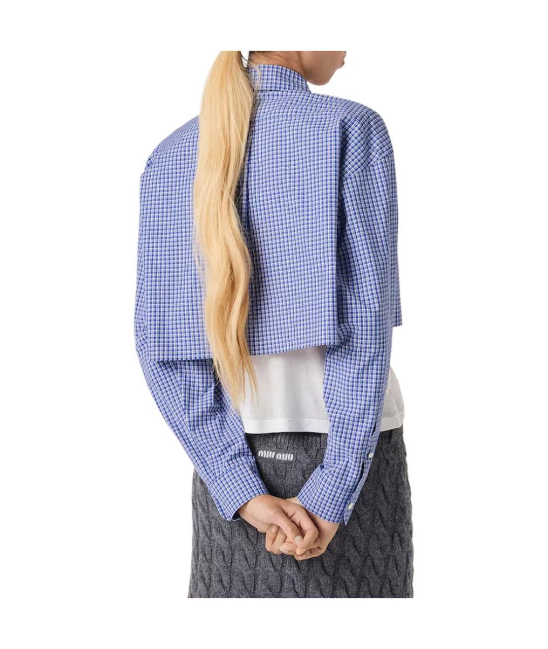 MIU MIU Синяя рубашка, фото 3