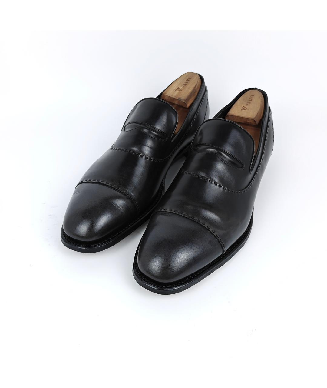 BRIONI Черные кожаные лоферы, фото 6