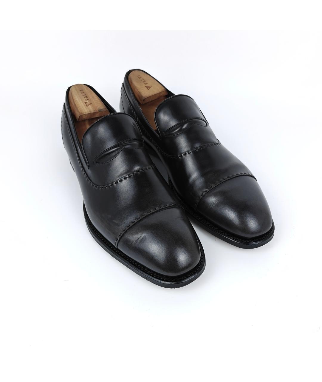 BRIONI Черные кожаные лоферы, фото 4