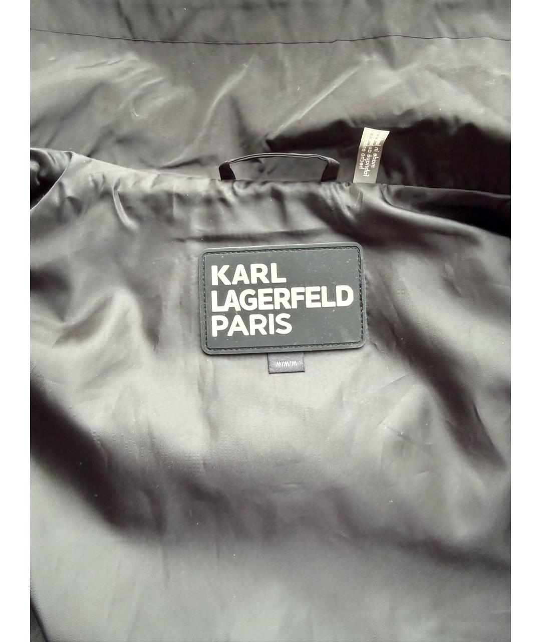 KARL LAGERFELD Черная полиэстеровая куртка, фото 3