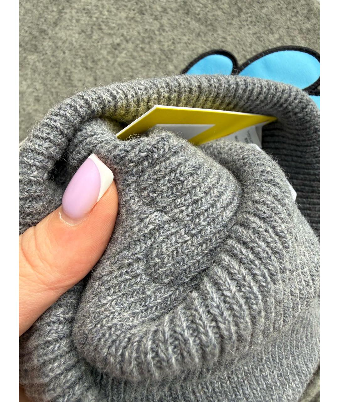 MARC JACOBS Серая шерстяная шапка, фото 5
