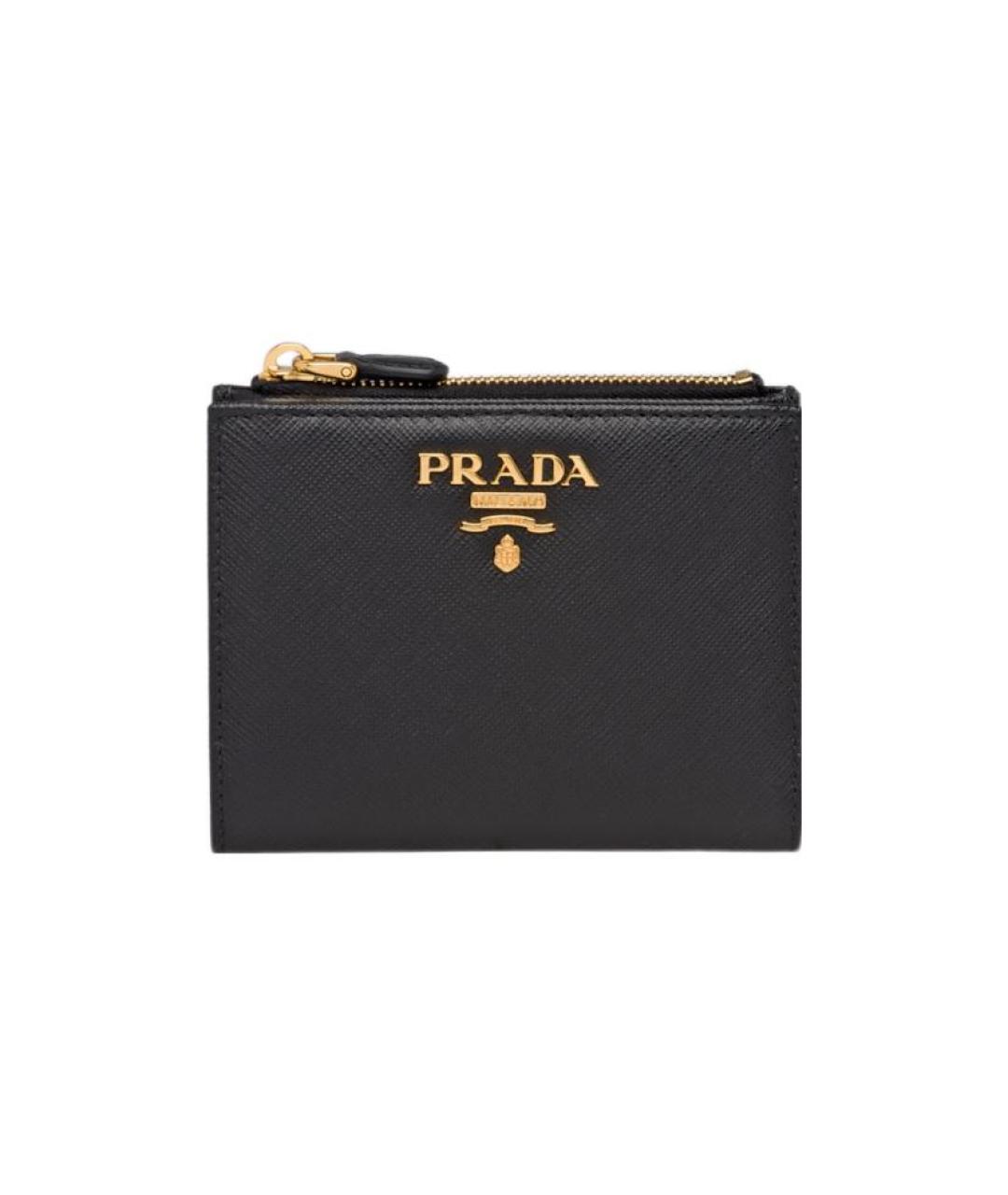 PRADA Черный кожаный кошелек, фото 6