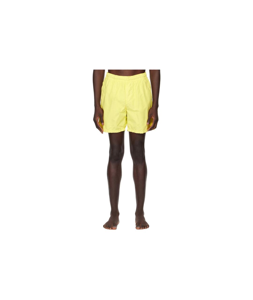 STONE ISLAND Желтые шорты, фото 6