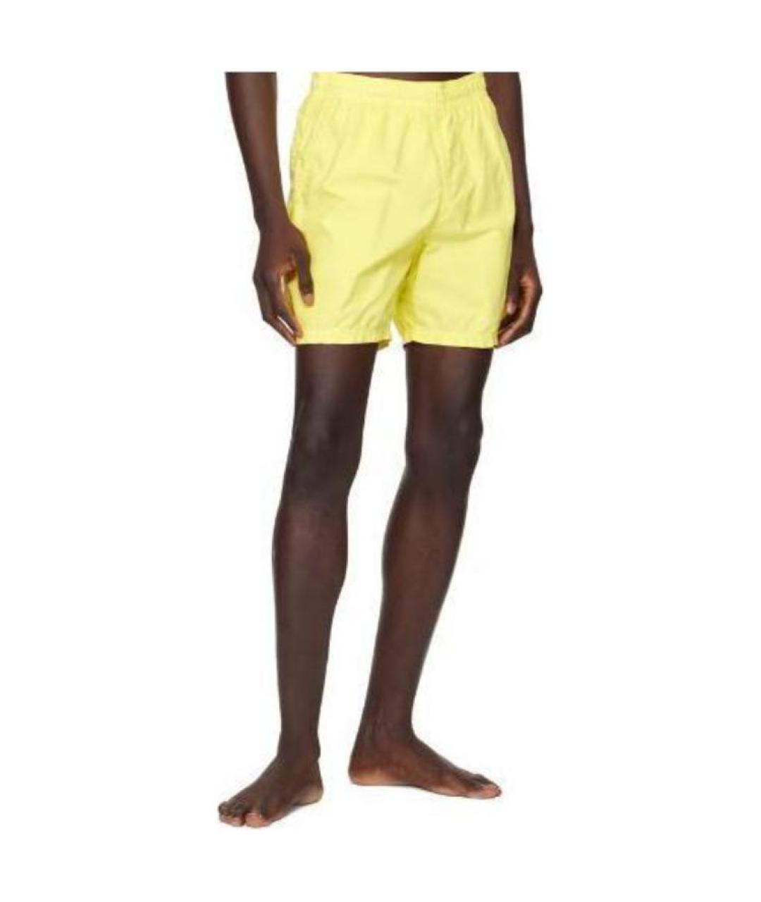 STONE ISLAND Желтые шорты, фото 5