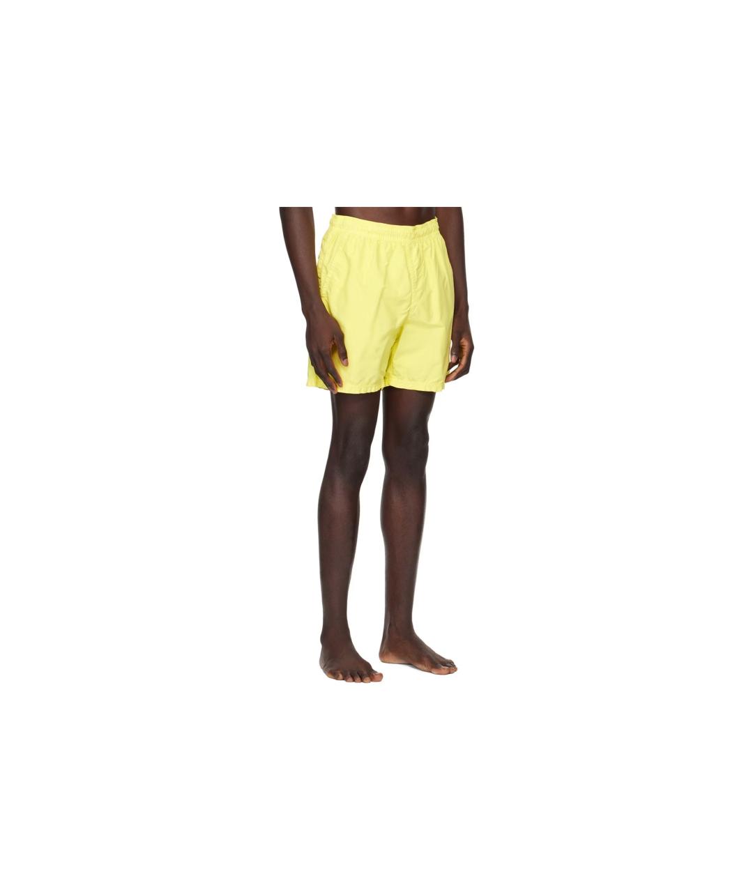 STONE ISLAND Желтые шорты, фото 3