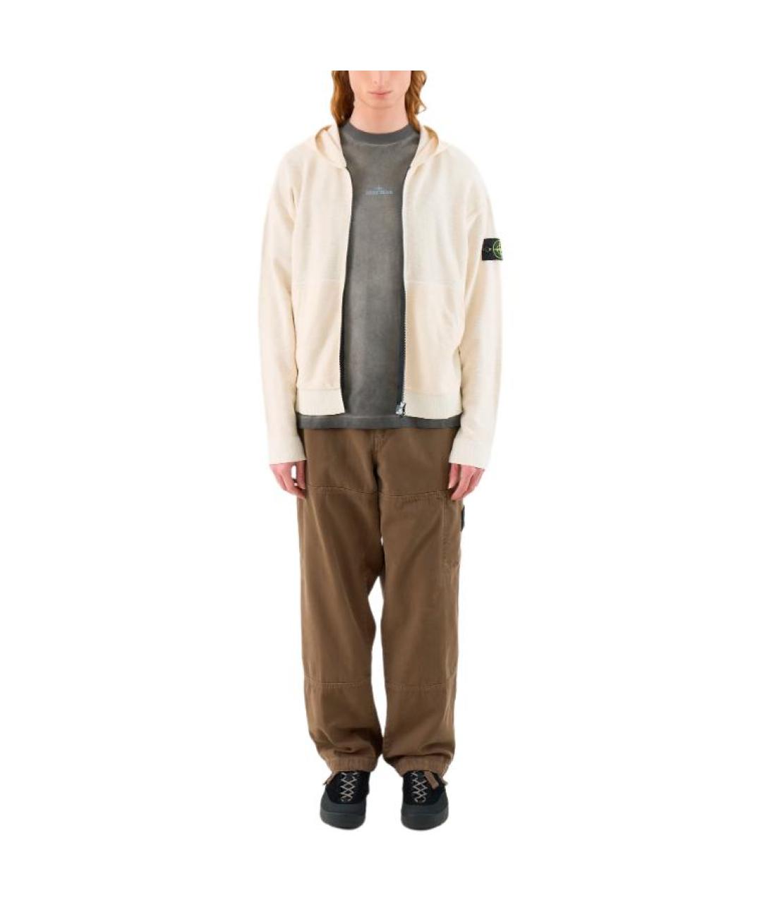STONE ISLAND Серая футболка, фото 4