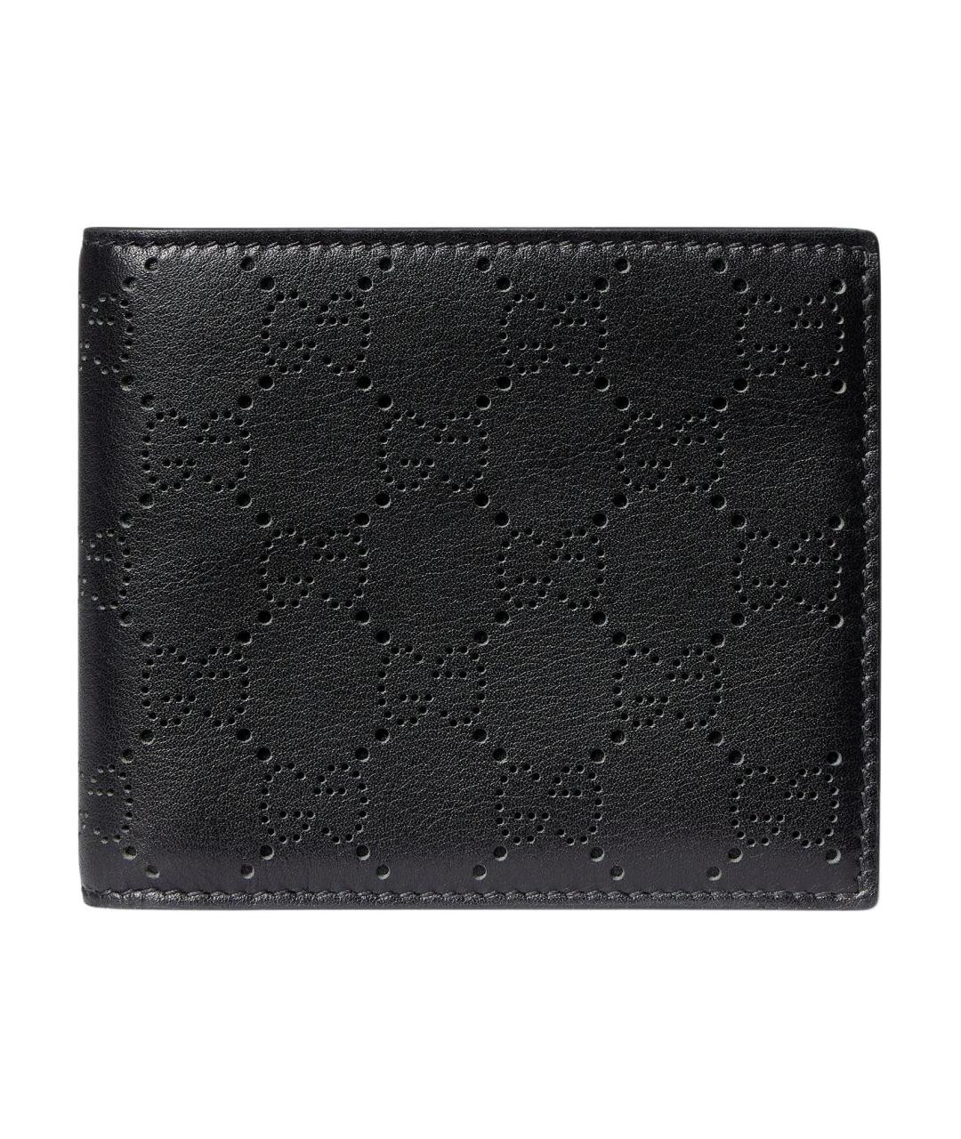 GUCCI Черный кожаный кошелек, фото 1