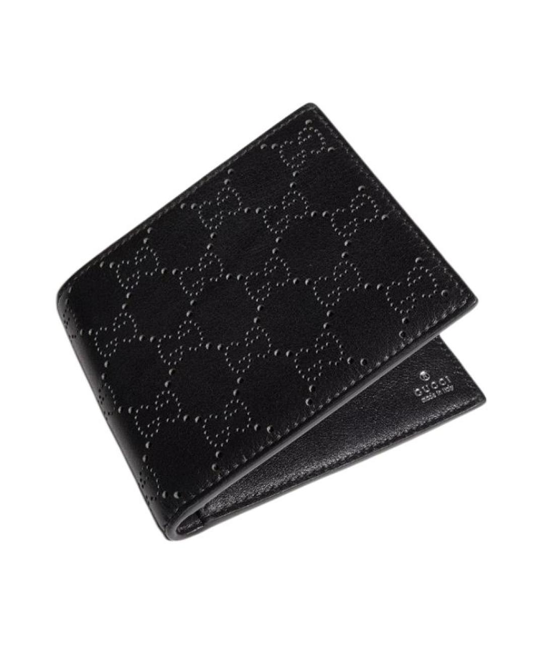 GUCCI Черный кожаный кошелек, фото 2