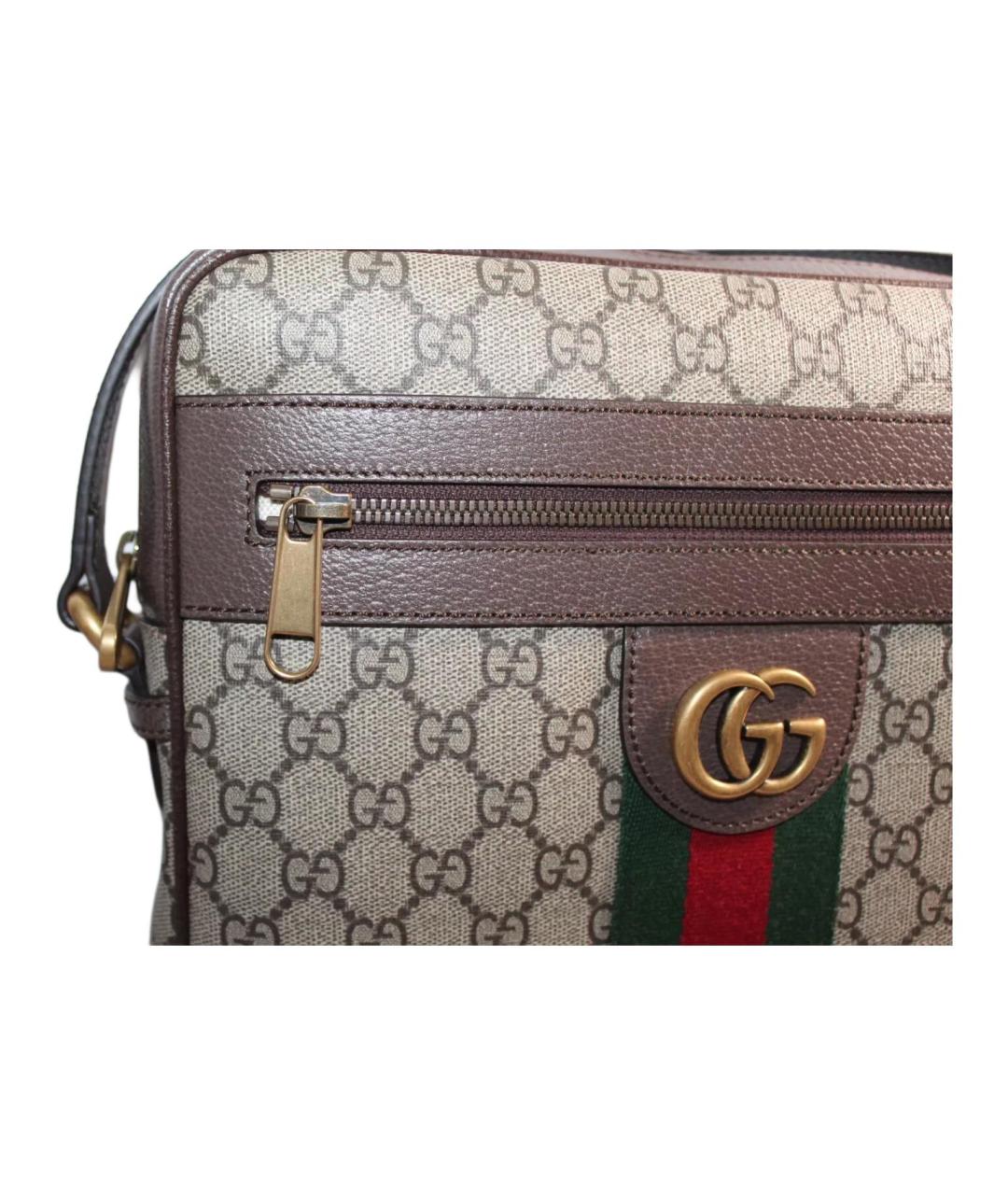 GUCCI Коричневая сумка через плечо, фото 5