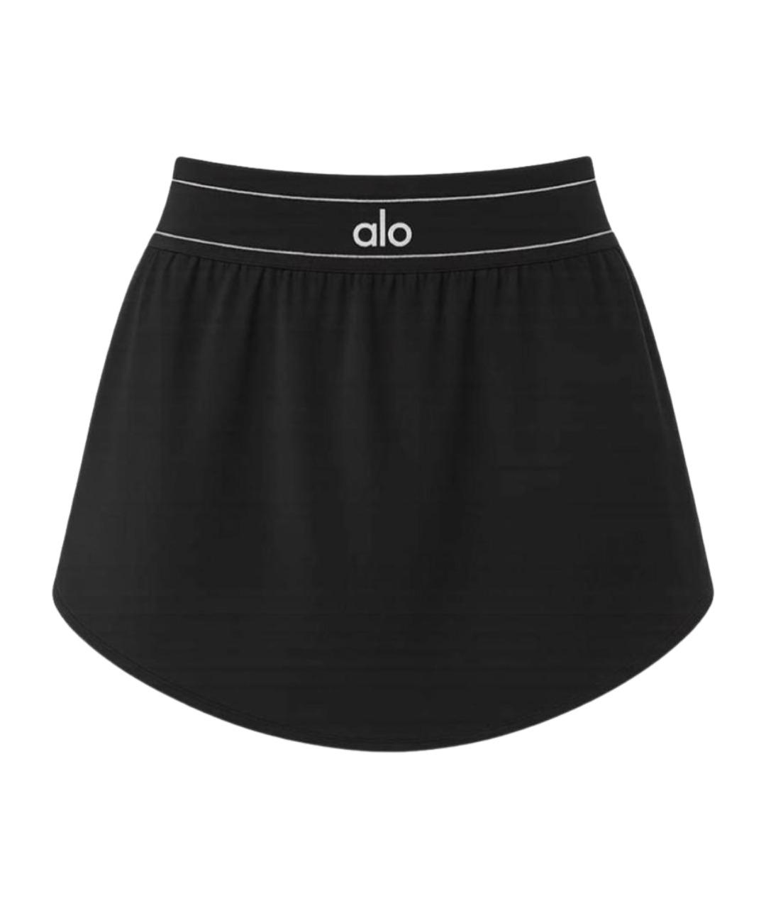 ALO YOGA Черная юбка-шорты, фото 1