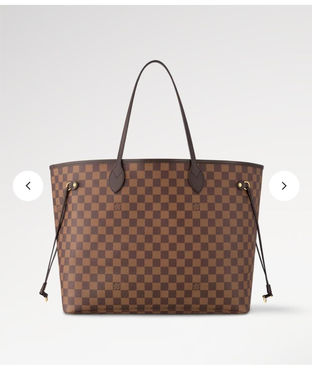 LOUIS VUITTON Коричневая сумка тоут, фото 9
