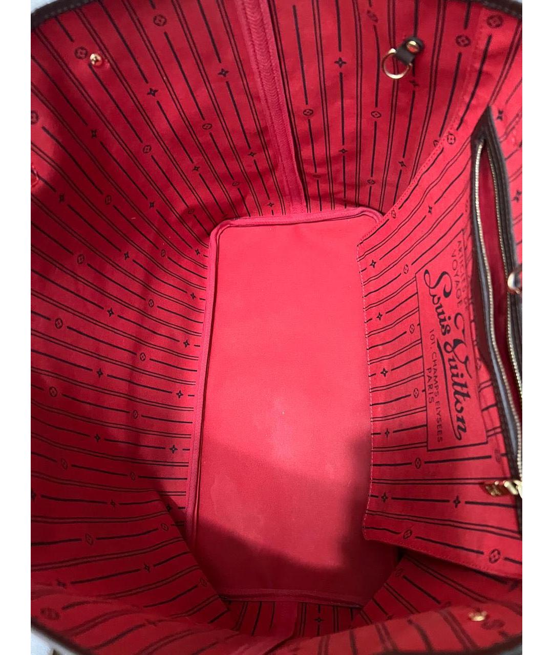 LOUIS VUITTON Коричневая сумка тоут, фото 4