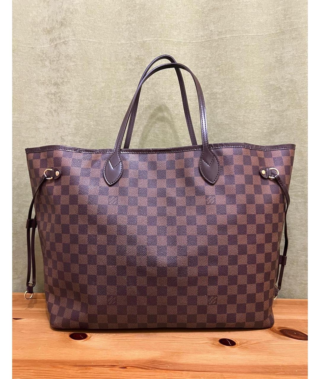 LOUIS VUITTON Коричневая сумка тоут, фото 2