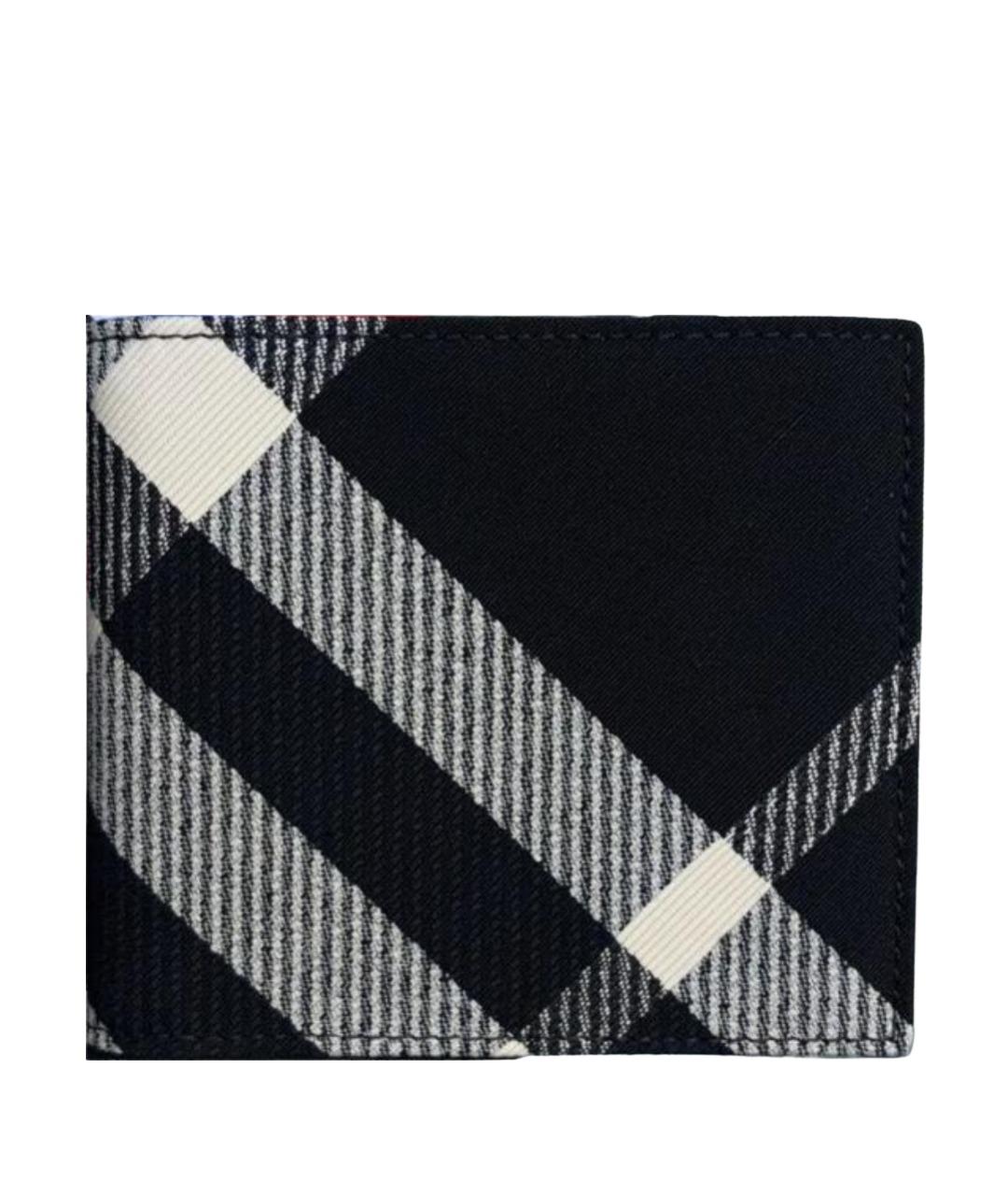 BURBERRY Черный кожаный кошелек, фото 1
