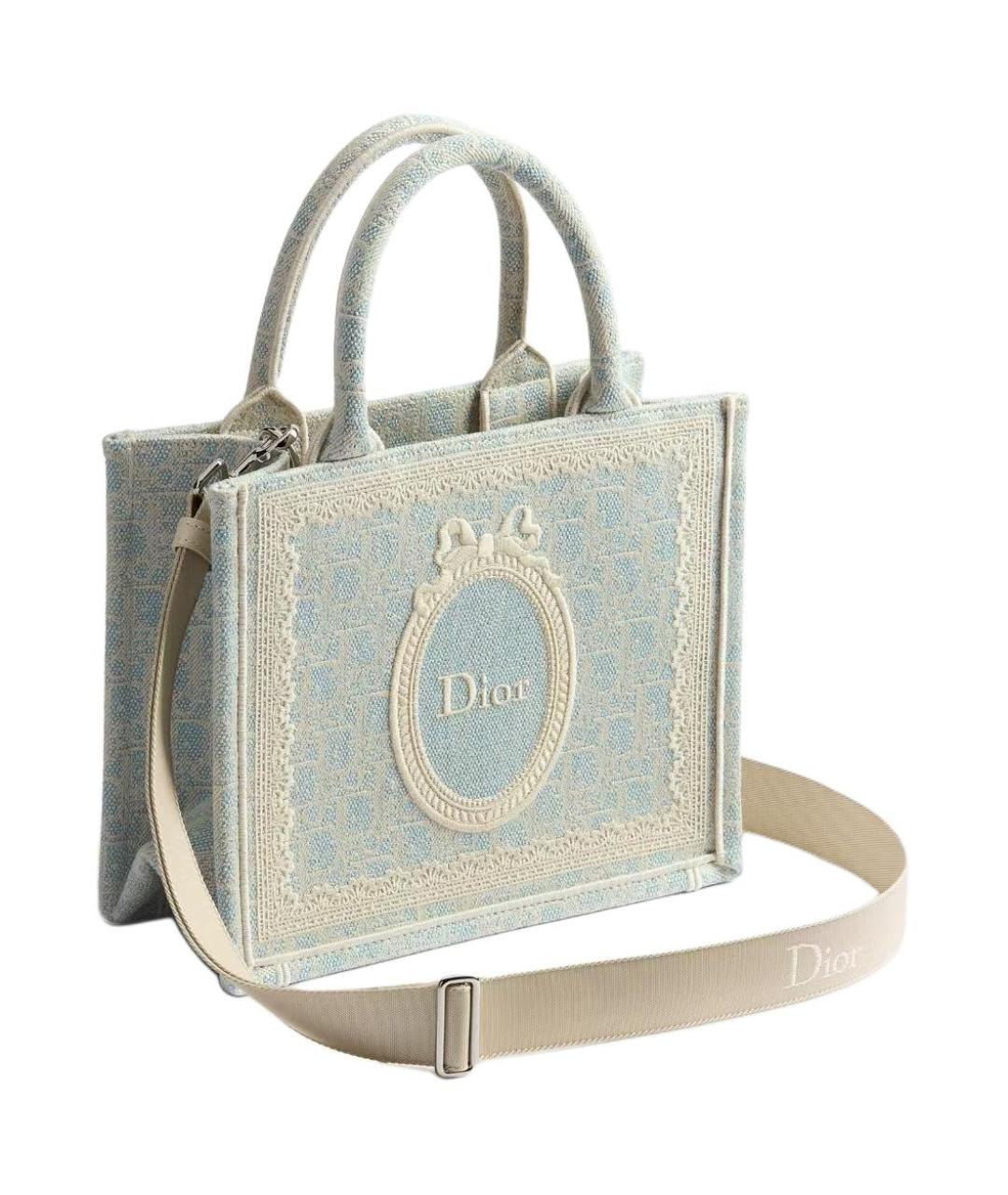 CHRISTIAN DIOR Голубая сумка через плечо, фото 3
