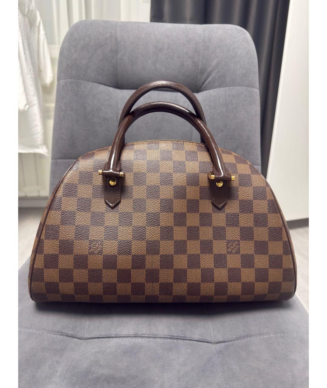 LOUIS VUITTON Коричневая сумка с короткими ручками, фото 9
